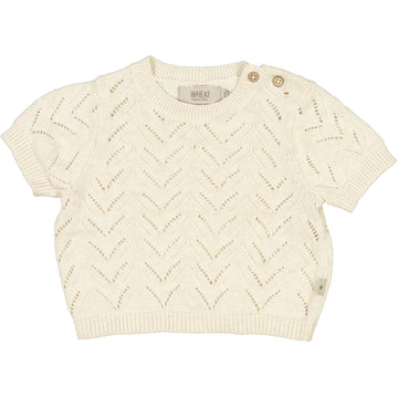 Wheat Main Strikket topp Shiloh Knitted Tops 1101 cloud melange
