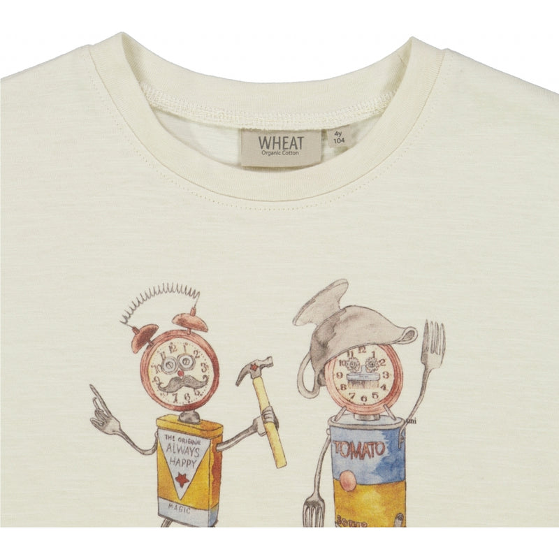 Wheat T-Shirt Robots Jersey Tops and T-Shirts 3129 eggshell 