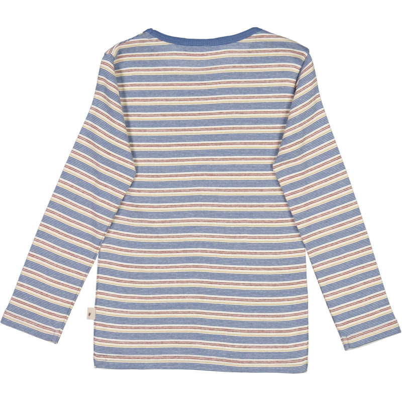 Wheat T-Shirt Striped LS Jersey Tops and T-Shirts 9087 bluefin multi stripe