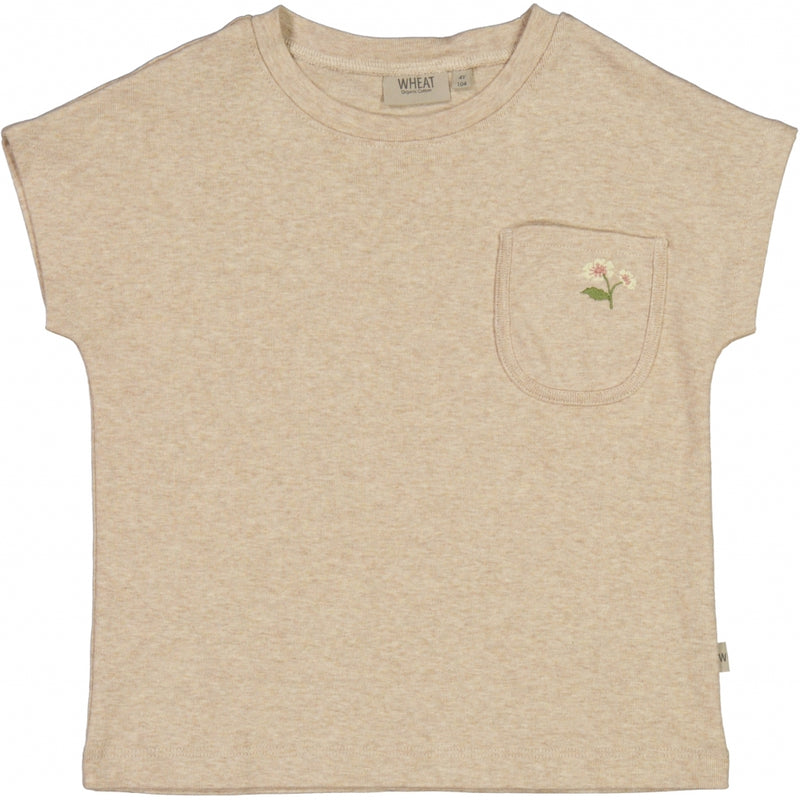 Wheat T-skjorte Jersey Tops and T-Shirts 5413 oat melange