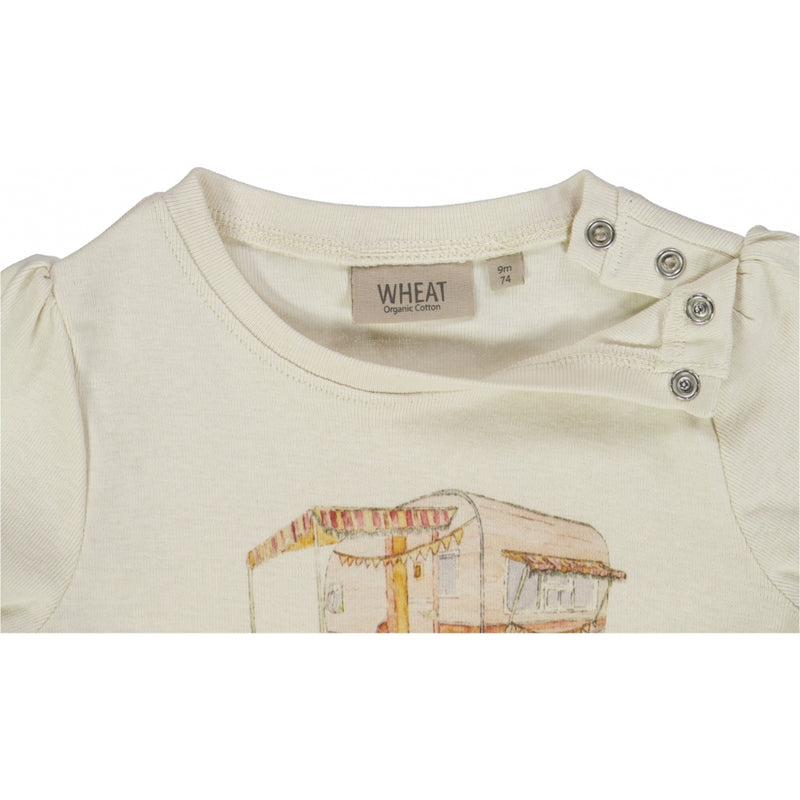 Wheat T-skjorte Jersey Tops and T-Shirts 3129 eggshell 