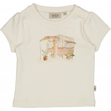 Wheat Main T-skjorte Jersey Tops and T-Shirts 3129 eggshell 