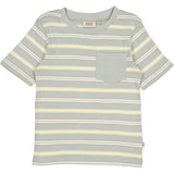 Wheat T-skjorte Frode Jersey Tops and T-Shirts 5052 morning mist stripe