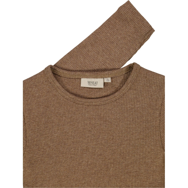 Wheat  T-skjorte Nor LS Jersey Tops and T-Shirts 3303 coffee melange
