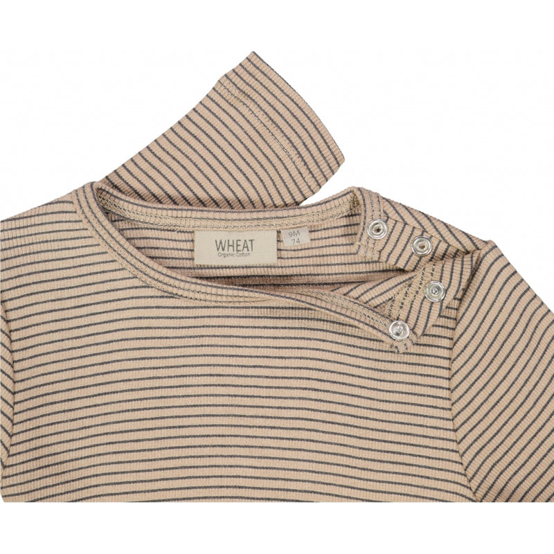 Wheat  T-skjorte Nor LS Jersey Tops and T-Shirts 3323 affogato stripe
