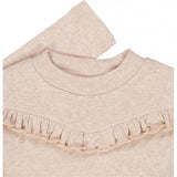 Wheat T-skjorte Rib Ruffle Jersey Tops and T-Shirts 2445 rose melange