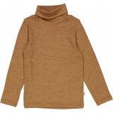Wheat Wool T-skjorte Rullehals Ull Jersey Tops and T-Shirts 3510 clay melange