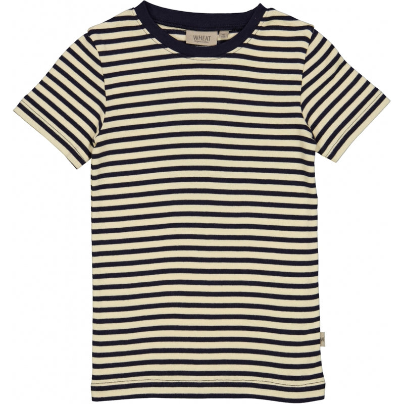 Wheat T-skjorte Wagner SS Jersey Tops and T-Shirts 0327 deep wave stripe