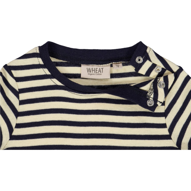 Wheat T-skjorte Wagner SS Jersey Tops and T-Shirts 0327 deep wave stripe
