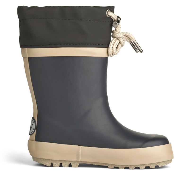 Wheat Footwear Thermo Gummistøvel Solid Rubber Boots 0033 black granite