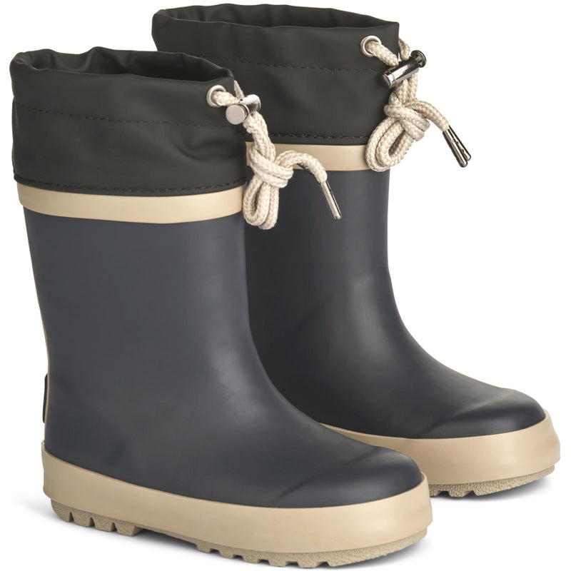 Wheat Footwear Thermo Gummistøvel Solid Rubber Boots 0033 black granite
