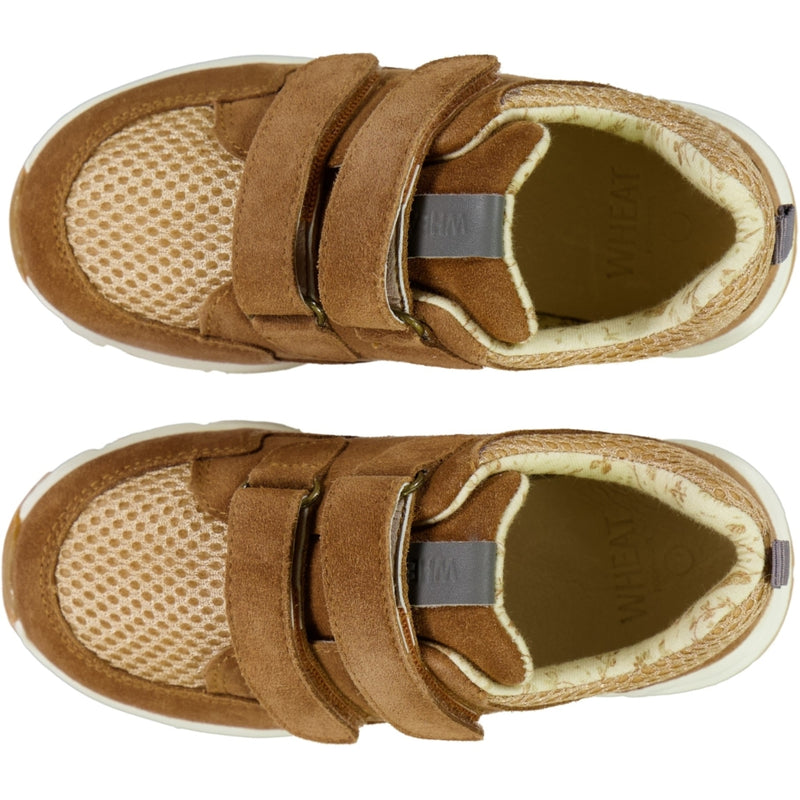 Wheat Footwear Toney sneaker med borrelås Sneakers 5304 amber brown