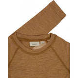 Wheat Wool Ull T-skjorte LS Jersey Tops and T-Shirts 3510 clay melange