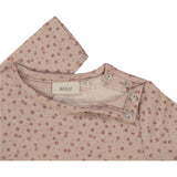Wheat Wool Ull T-skjorte LS Jersey Tops and T-Shirts 2279 flower dots