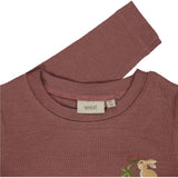 Wheat Ullgenser Lykkehare Jersey Tops and T-Shirts 2110 rose brown